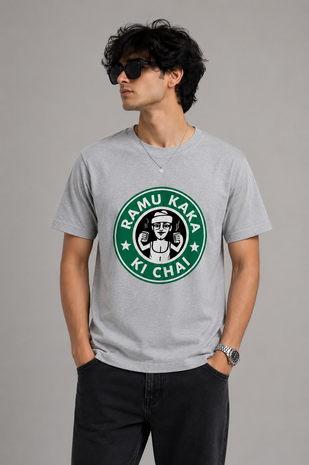 Unisex Classic Crew T-Shirt | RAMU KAKA KI CHAI