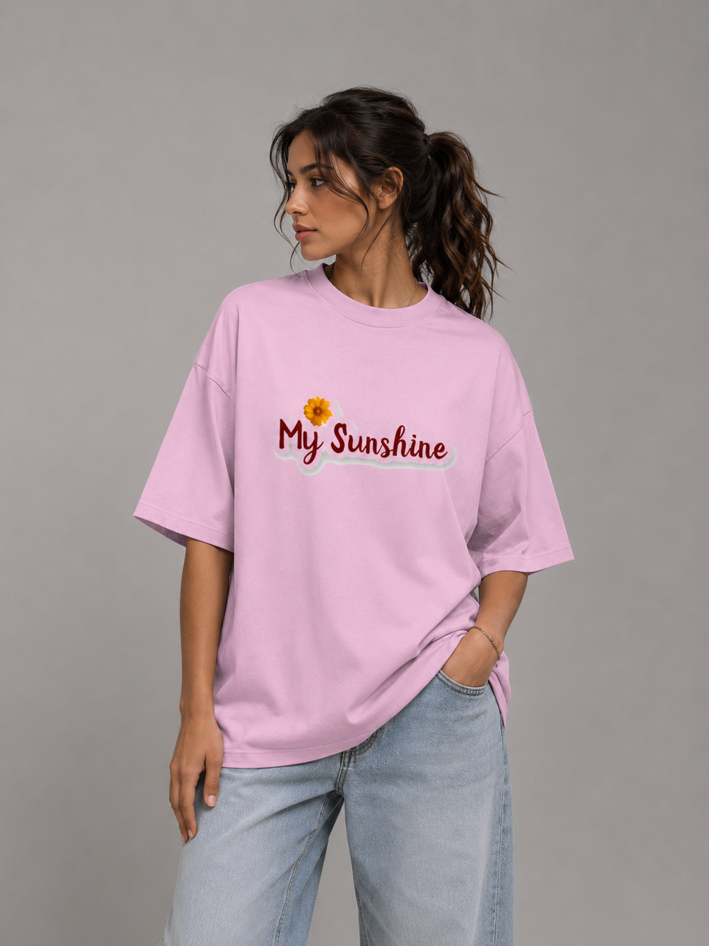 Unisex Terry Oversized Tee | Sunflower