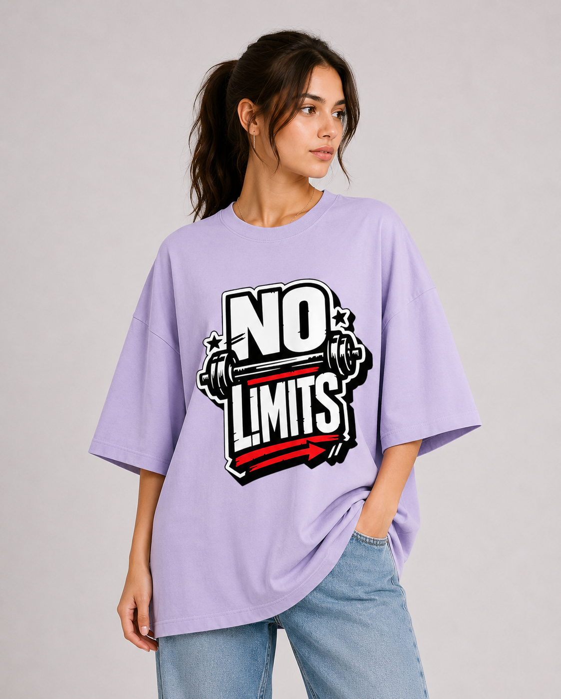Unisex No Limits Oversized Classic T-Shirt | Front Design